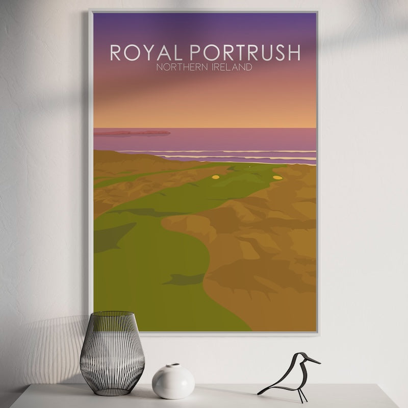 Royal Portrush Golf Course Sunset Print