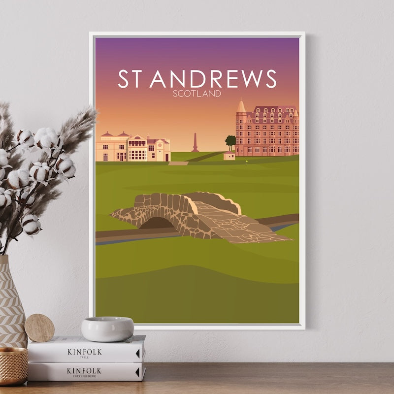 St Andrews Golf Course Sunset Print