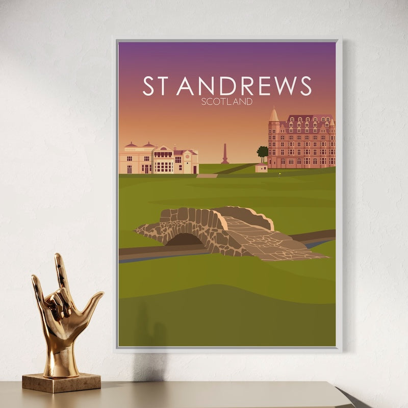 St Andrews Golf Course Sunset Print