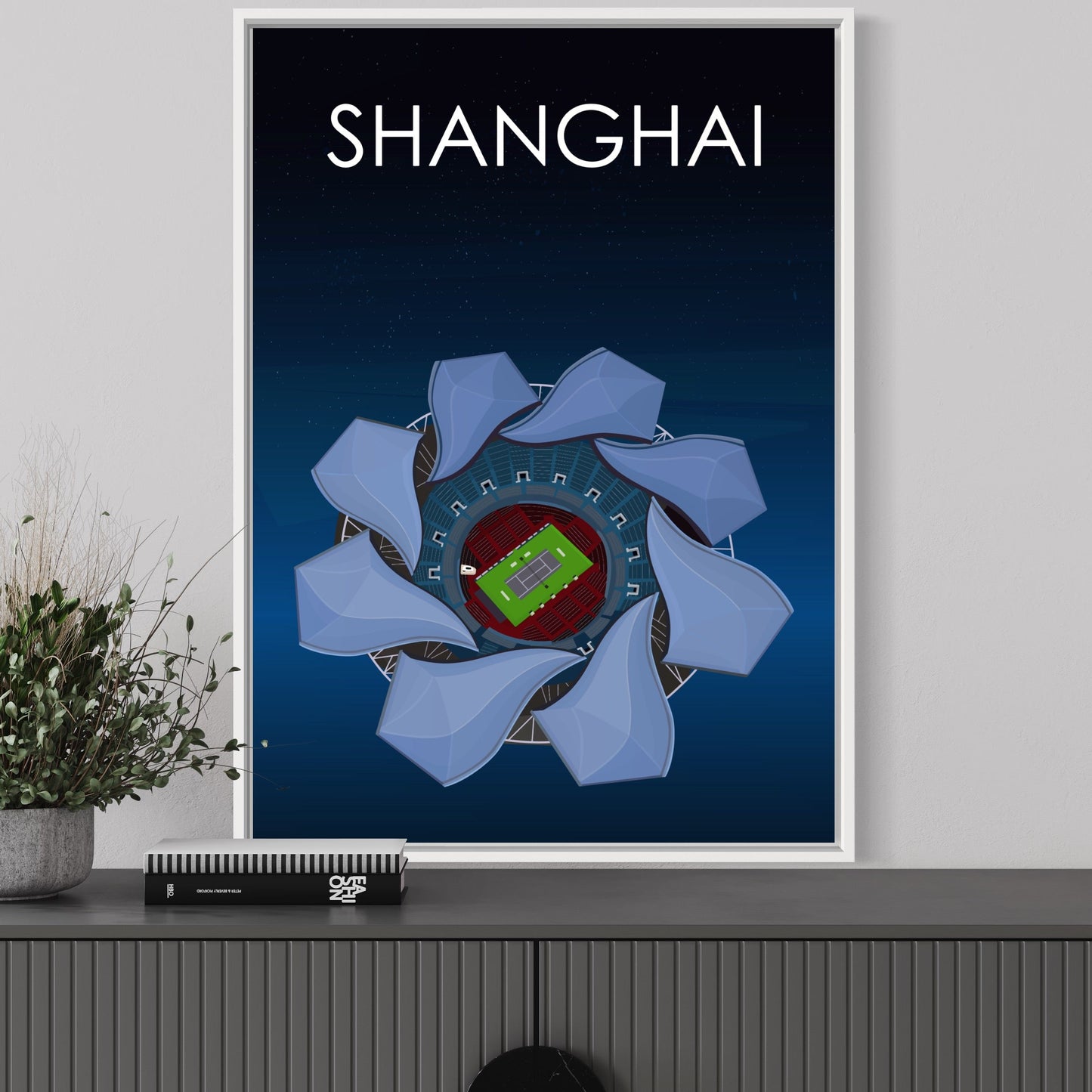 Shanghai ATP Masters Tennis Stadium Poster