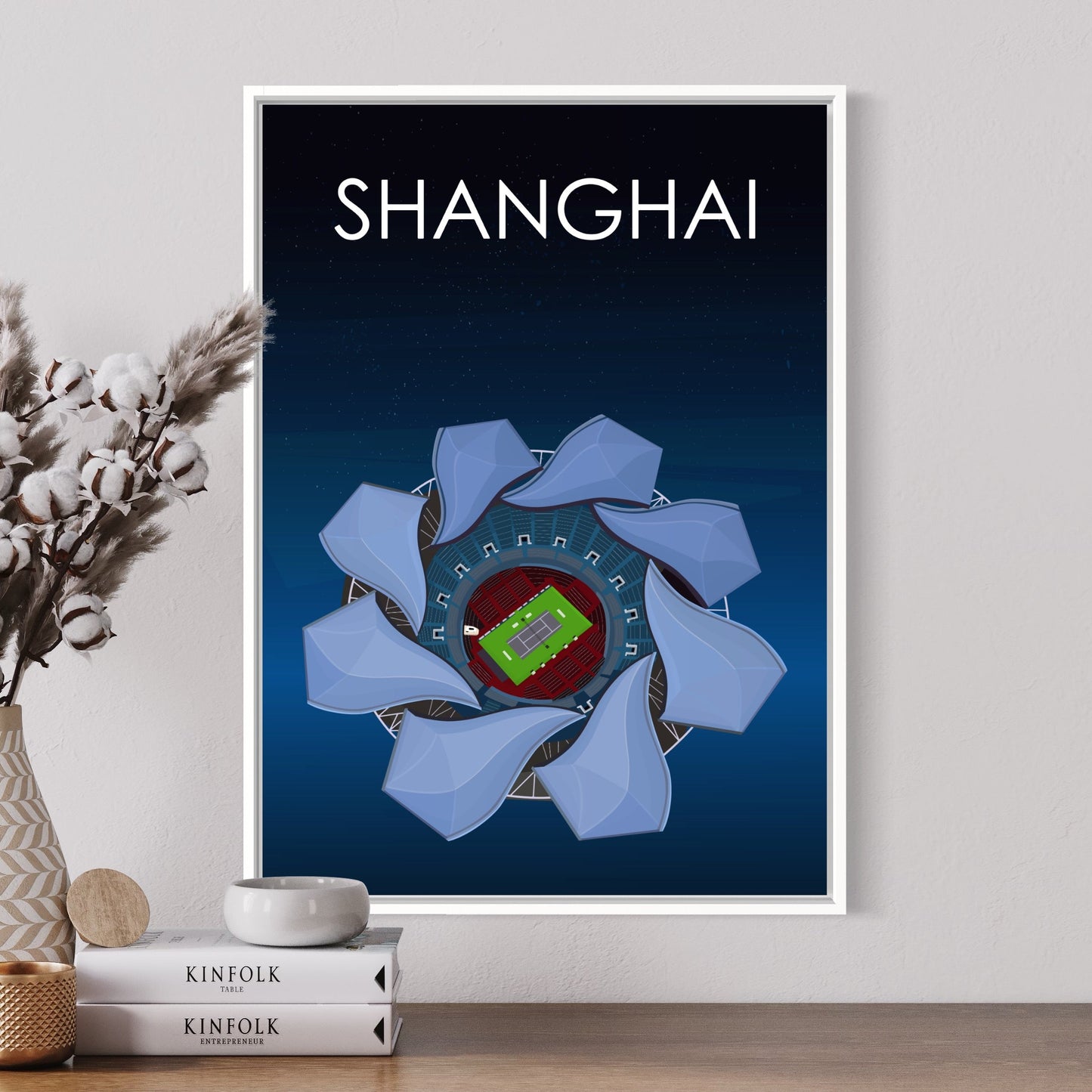 Shanghai ATP Masters Tennis Stadium Poster