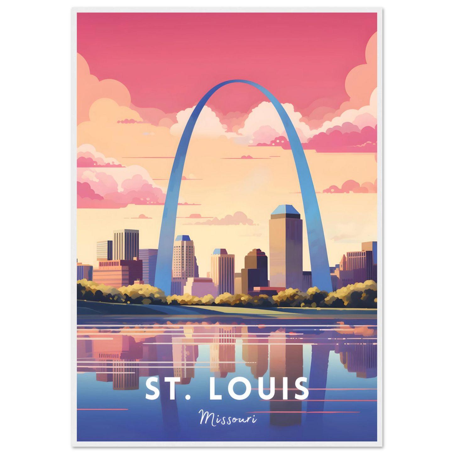 St. Louis, Missouri Travel Poster