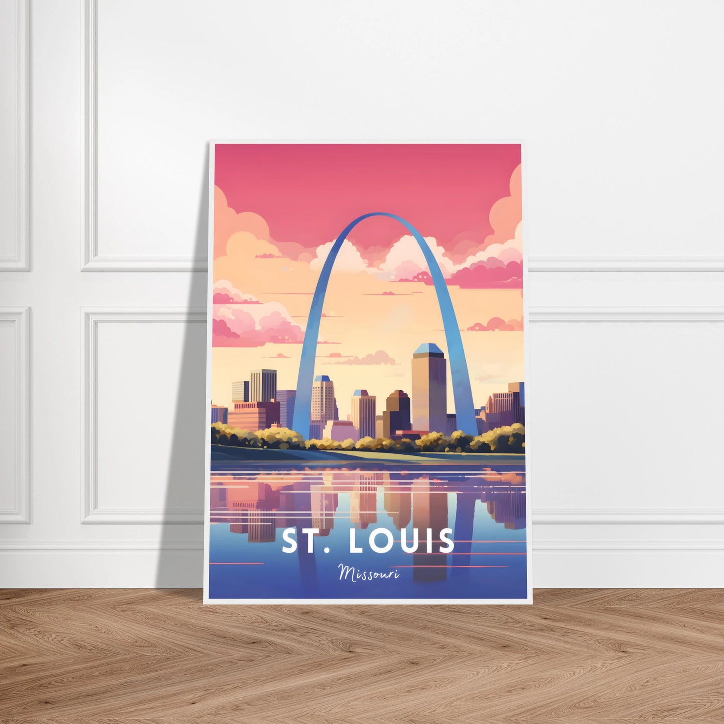 St. Louis, Missouri Travel Poster mockup