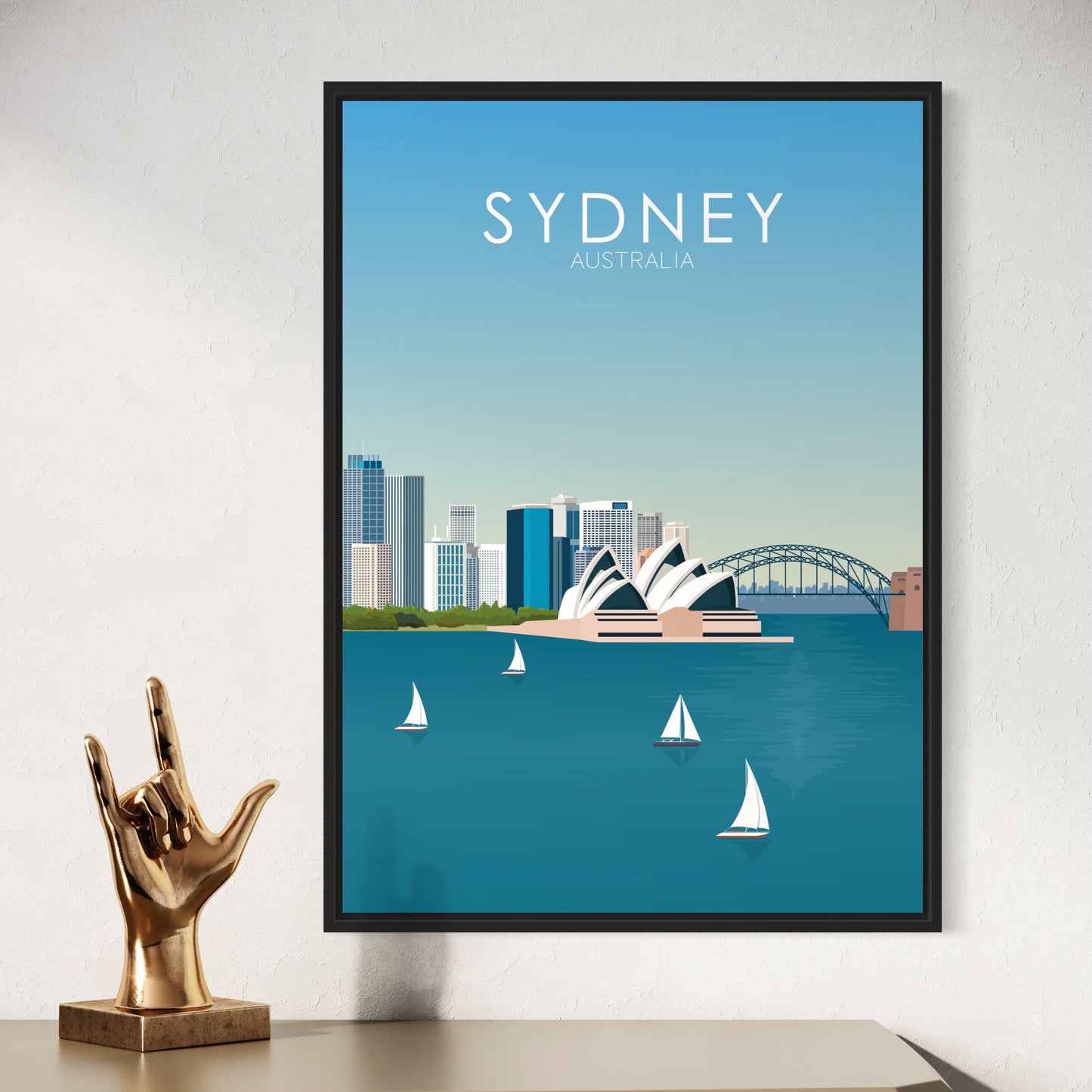 Sydney Poster | Sydney Wall Art | Sydney Daytime Print
