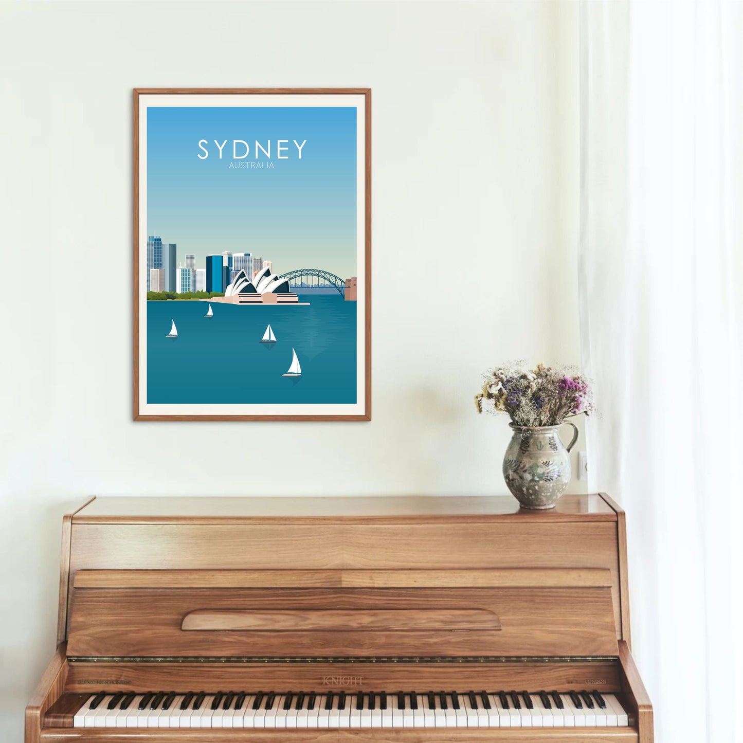 Sydney Poster | Sydney Wall Art | Sydney Daytime Print