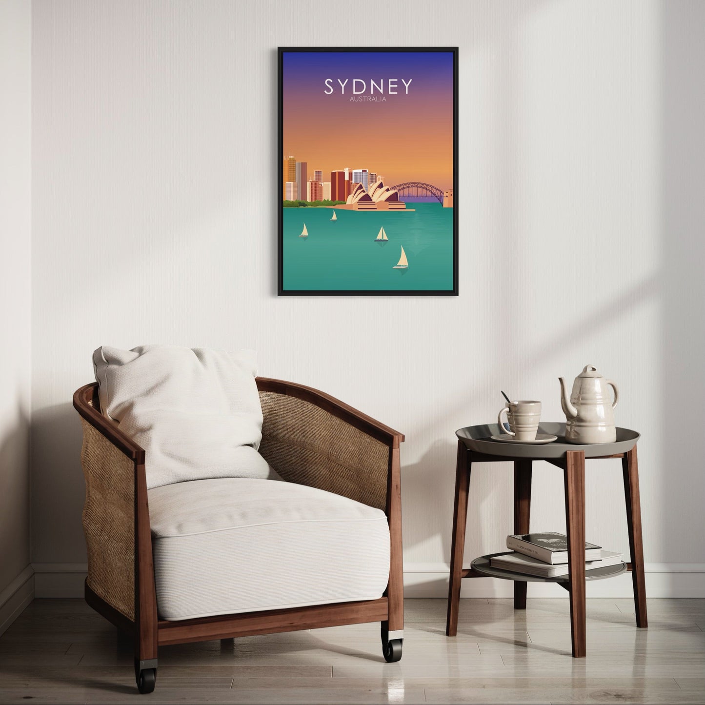 Sydney Poster | Sydney Wall Art | Sydney Sunset Print