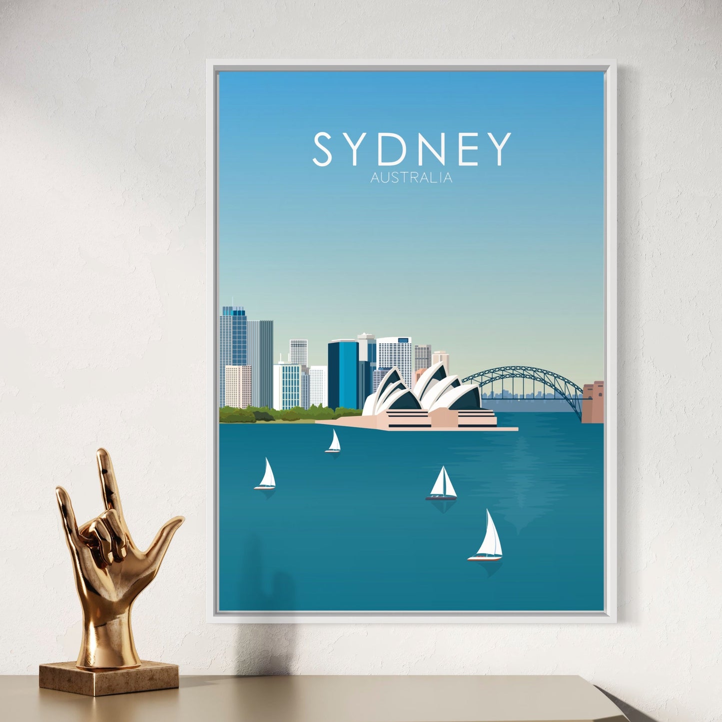 Sydney Poster | Sydney Wall Art | Sydney Daytime Print