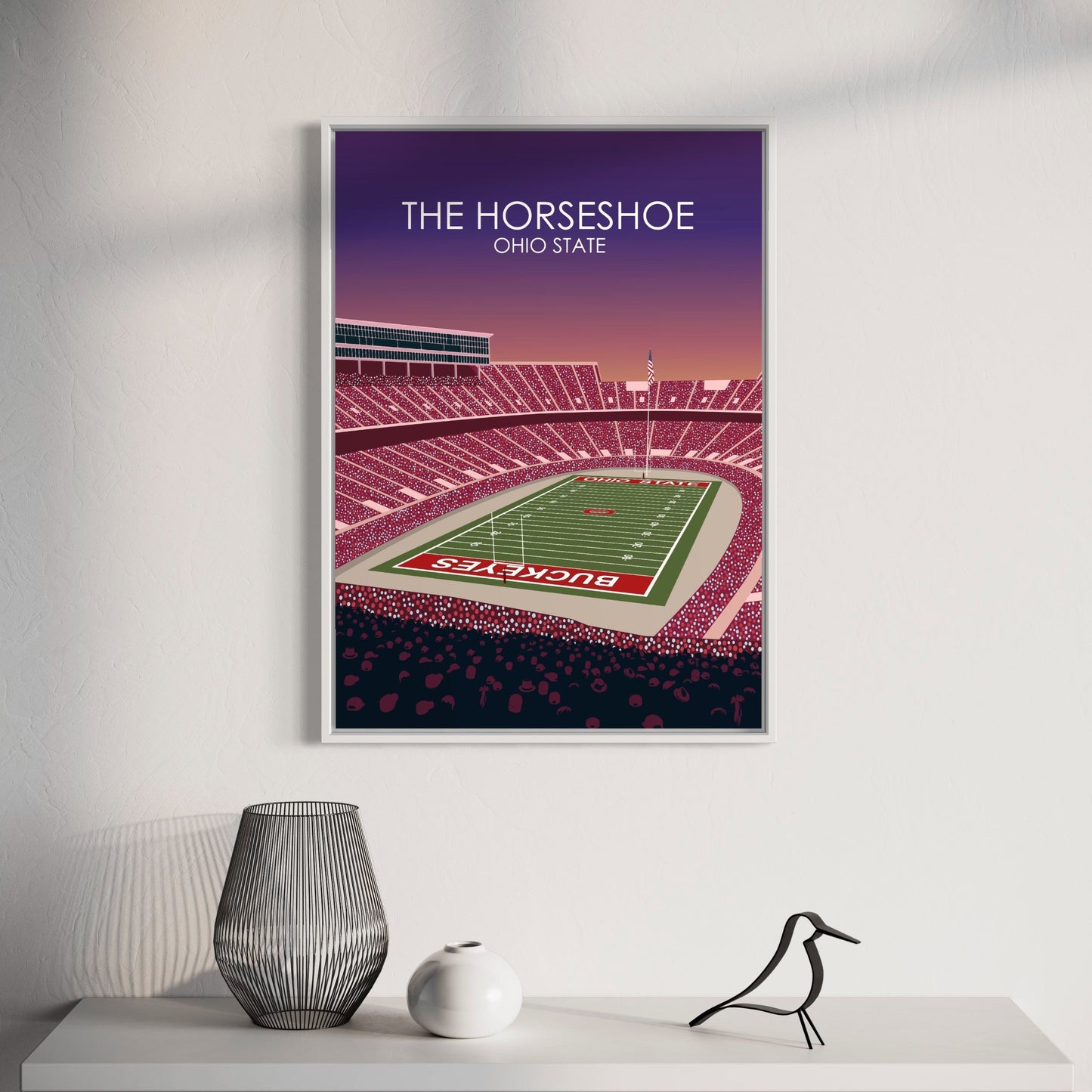 The Horseshoe Poster | University of Ohio State College Football Stadium Print