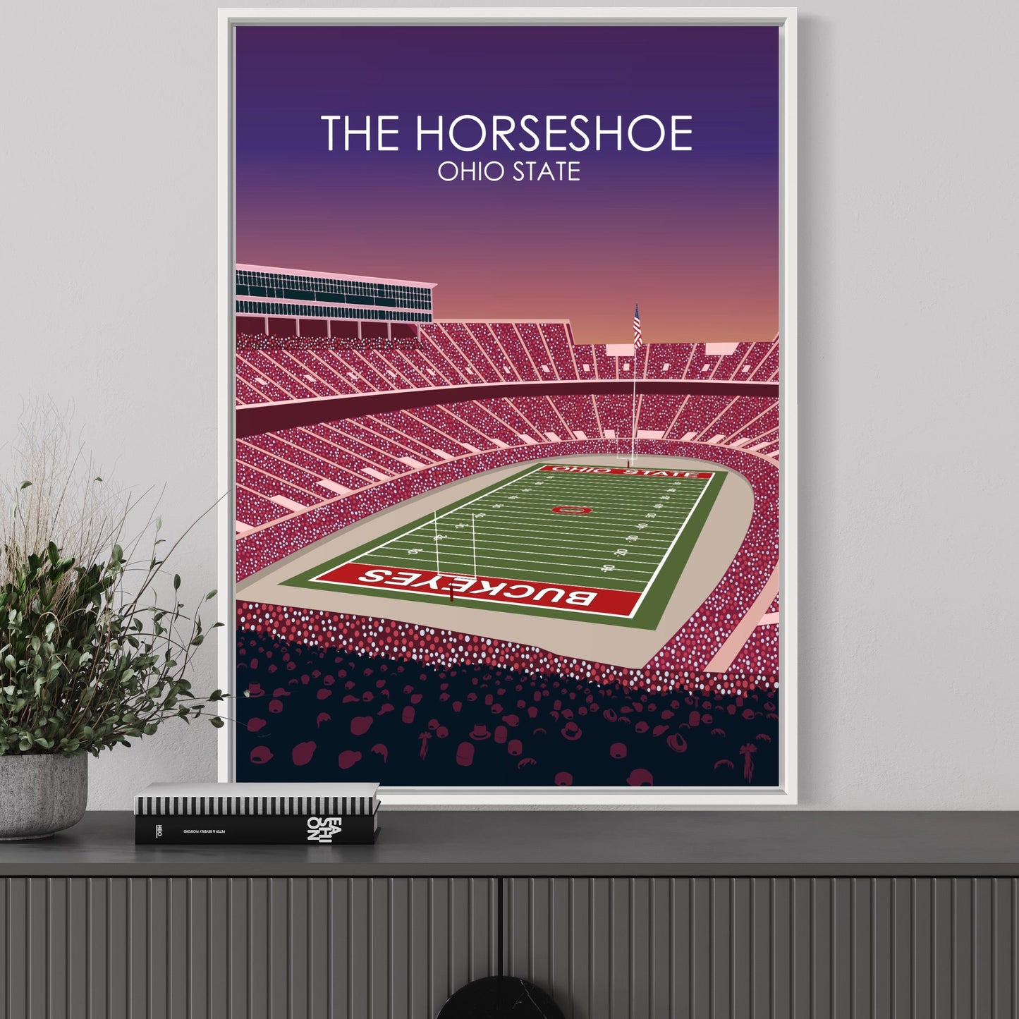 The Horseshoe Poster | University of Ohio State College Football Stadium Print