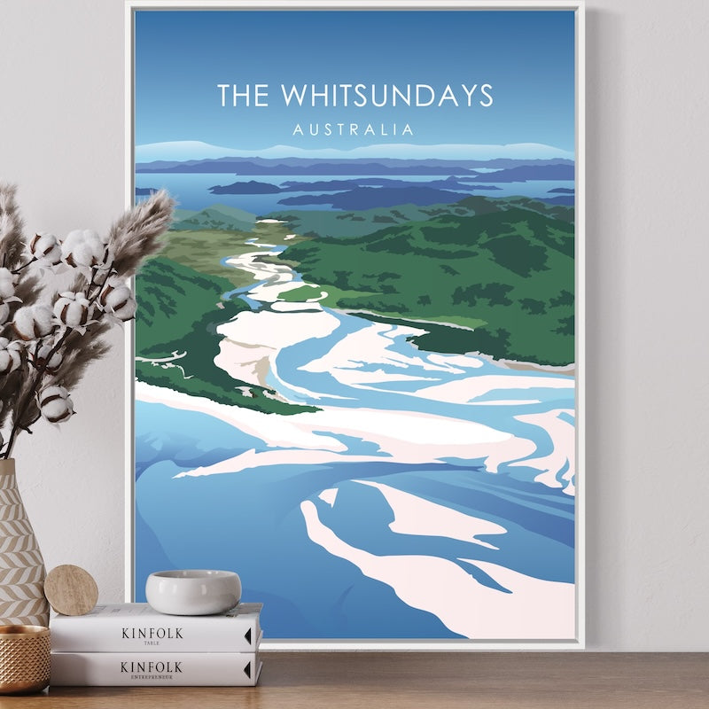 The Whitsundays Poster | The Whitsundays Print | The Whitsundays Daytime Wall Art