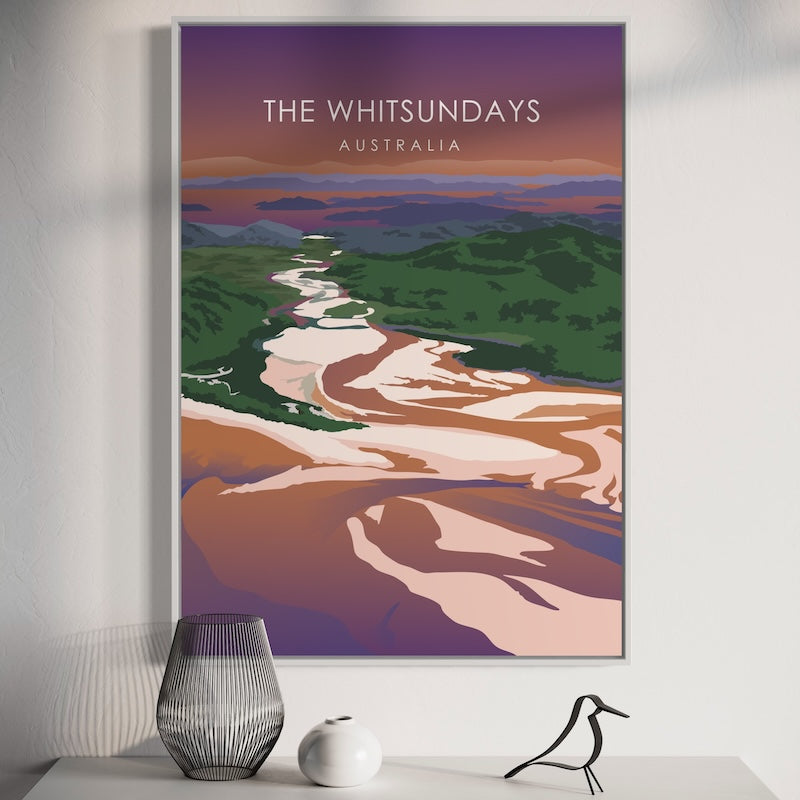 The Whitsundays Poster | The Whitsundays Print | The Whitsundays Sunset Wall Art