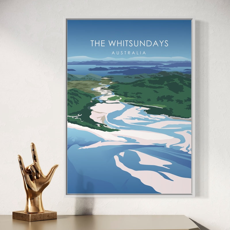 The Whitsundays Poster | The Whitsundays Print | The Whitsundays Daytime Wall Art