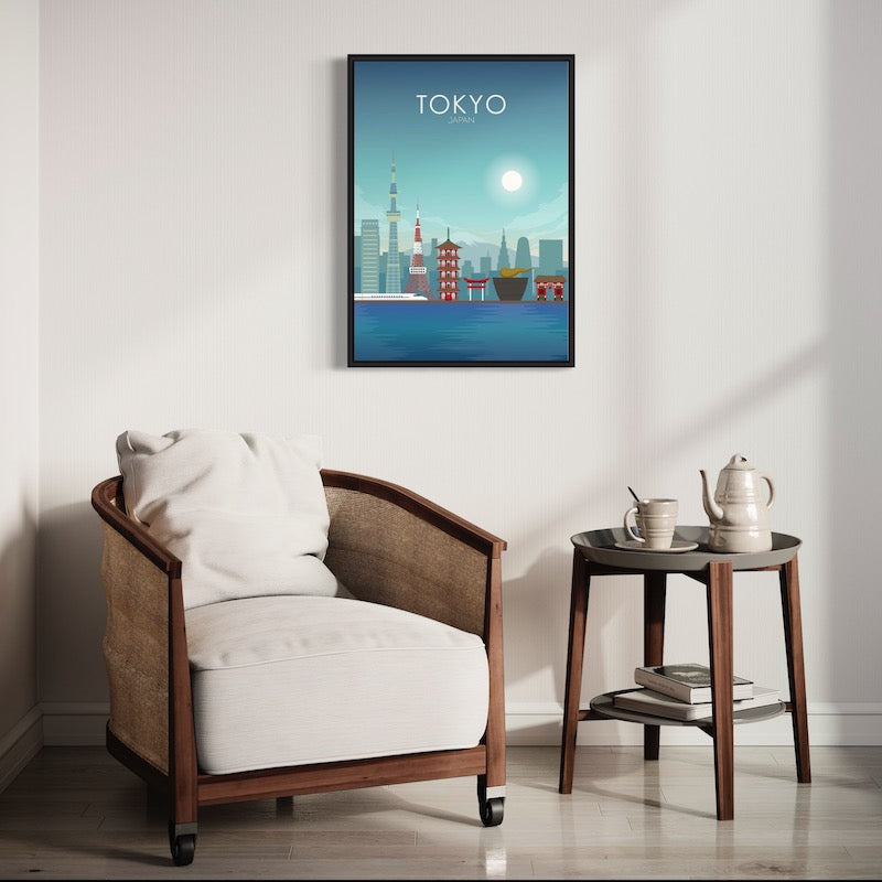 Tokyo Poster | Tokyo Wall Art | Tokyo Daytime Print