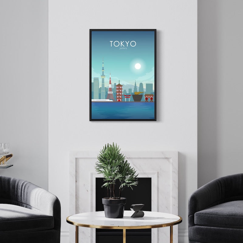Tokyo Poster | Tokyo Wall Art | Tokyo Daytime Print