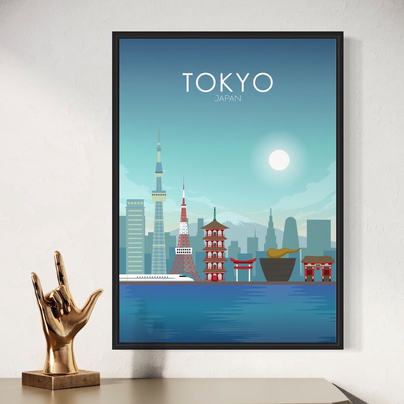 Tokyo Poster | Tokyo Wall Art | Tokyo Daytime Print