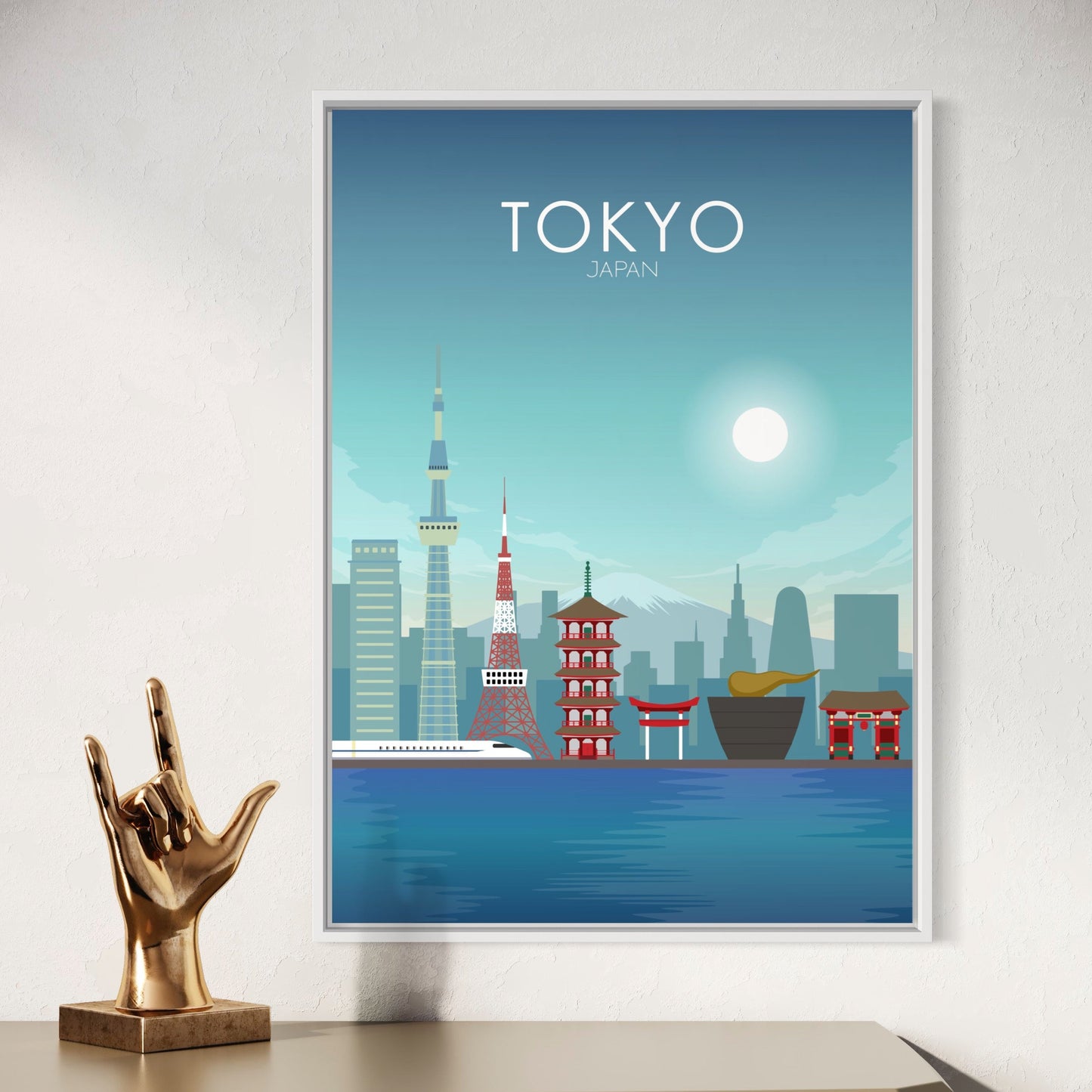 Tokyo Poster | Tokyo Wall Art | Tokyo Daytime Print