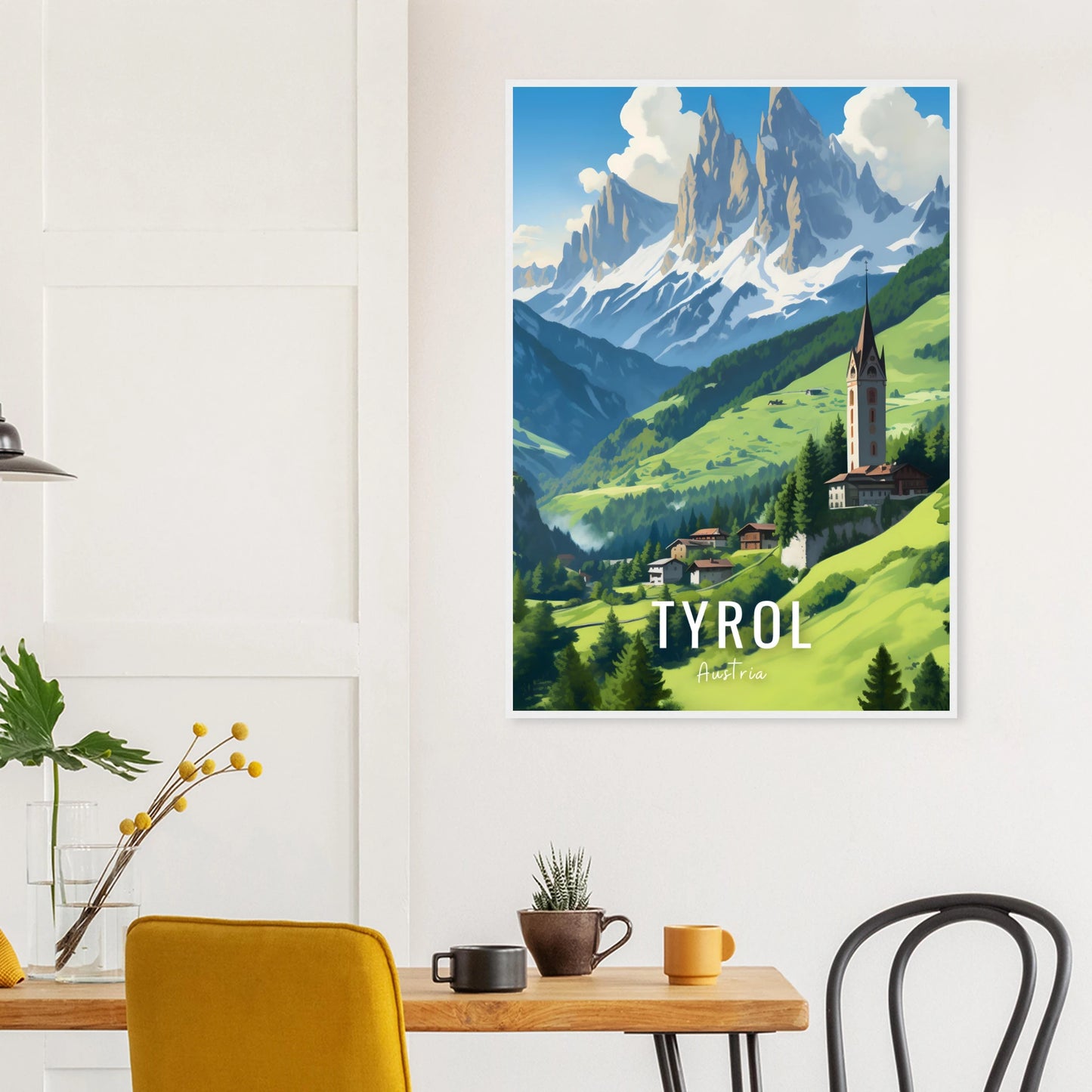 Tyrol Mountains Poster New