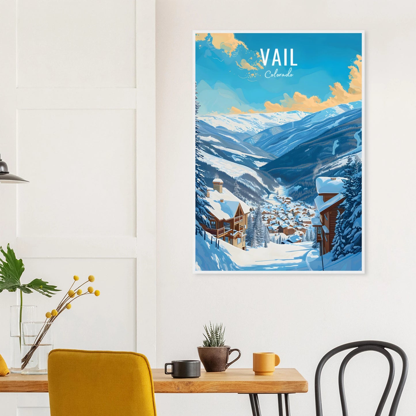Vail Skiing Poster