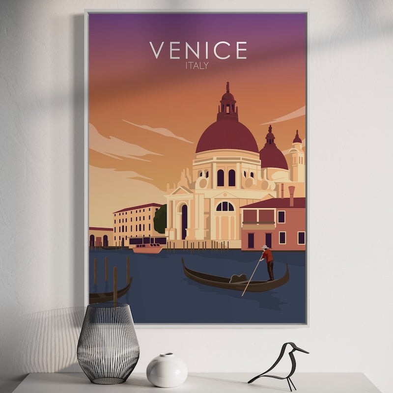 Venice Sunset Poster | Venice Sunset Print | Venice Sunset Wall Art