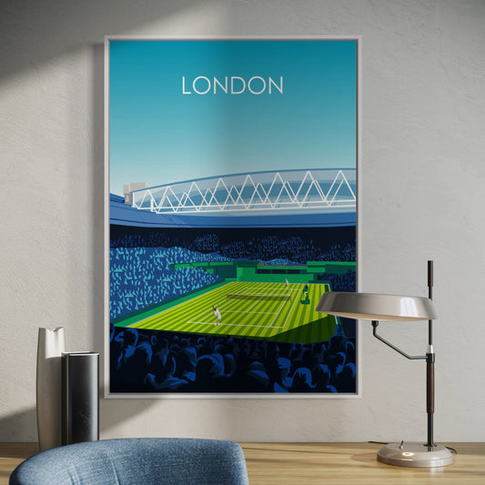Wimbledon Poster | Tennis Gift | Gift for Tennis Player