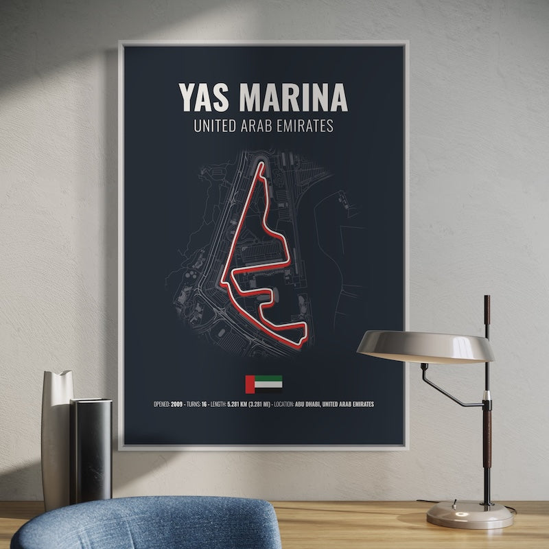 Yas Marina Formula 1 Poster | Yas Marina Formula 1 Print | Yas Marina Formula 1 Wall Art