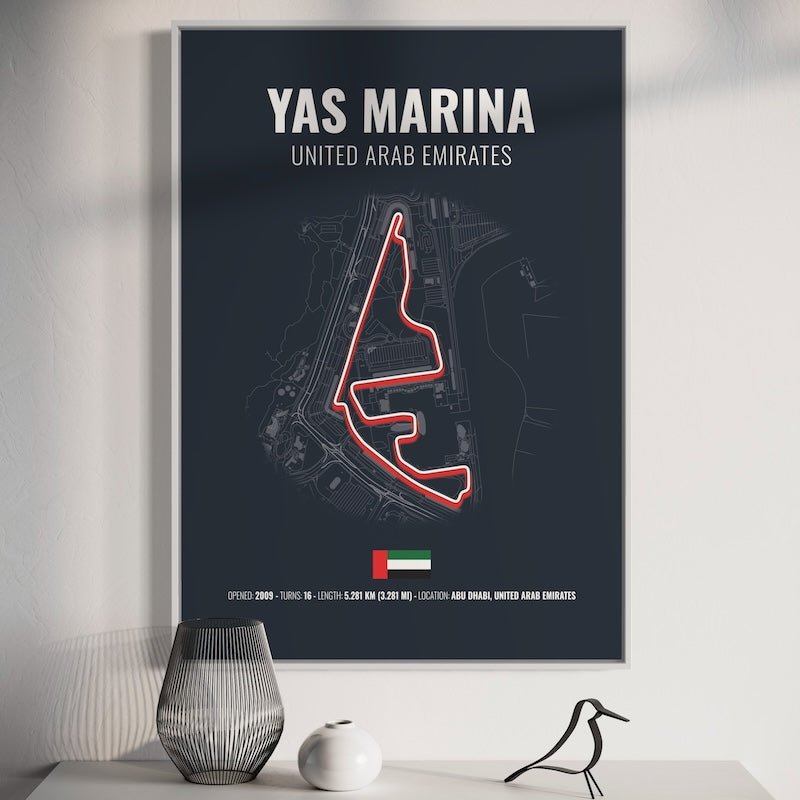 Yas Marina Formula 1 Poster | Yas Marina Formula 1 Print | Yas Marina Formula 1 Wall Art