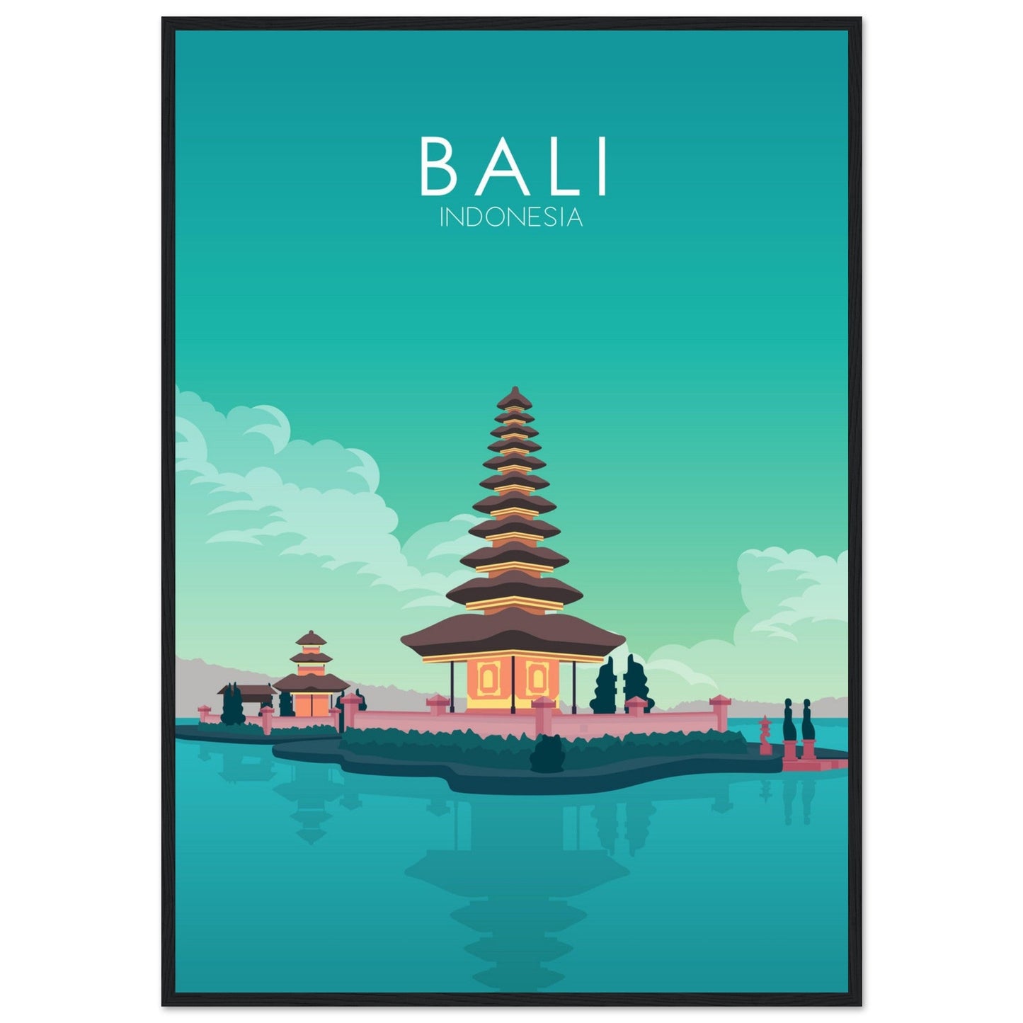 Bali Poster | Bali Wall Art | Bali Pastel Print