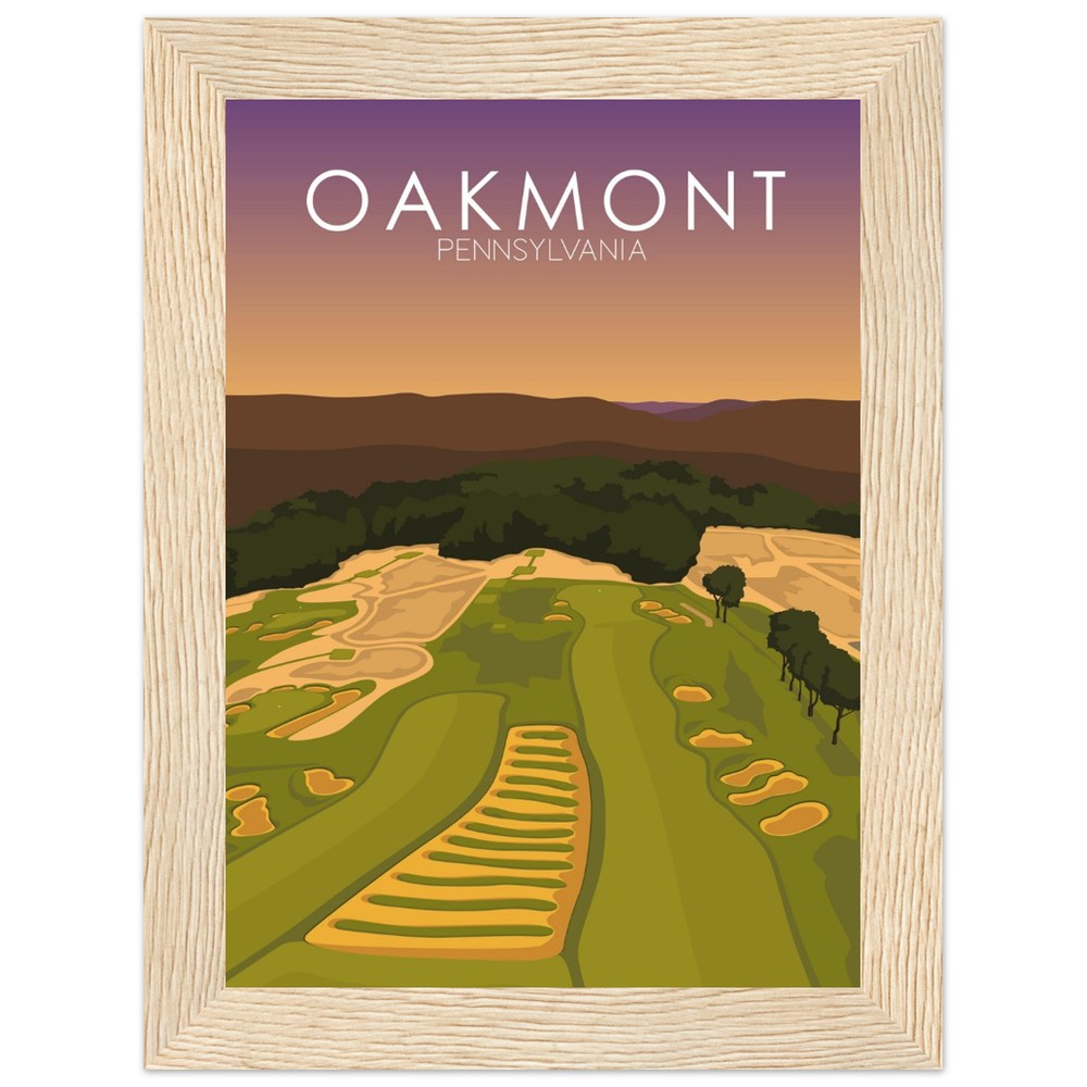 Oakmont Country Club Golf Course Sunset Print
