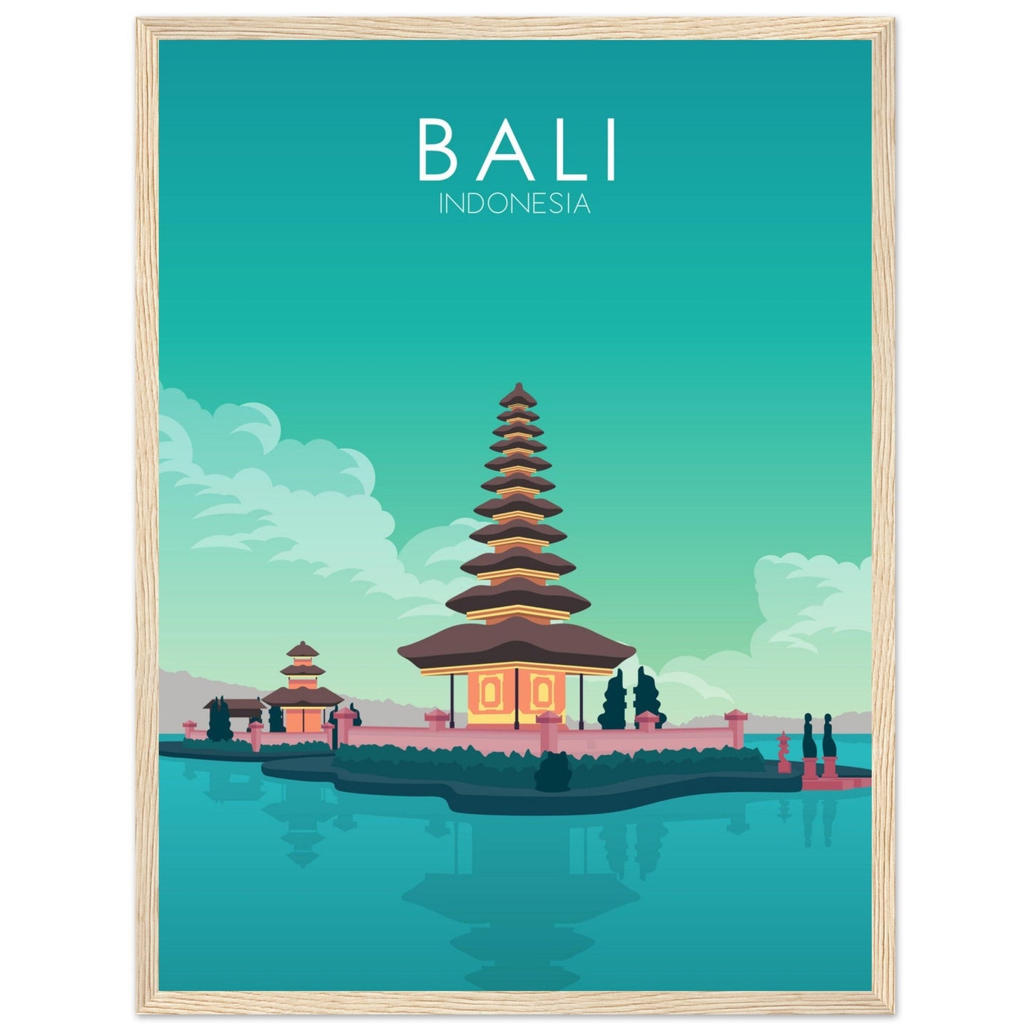 Bali Poster | Bali Wall Art | Bali Pastel Print