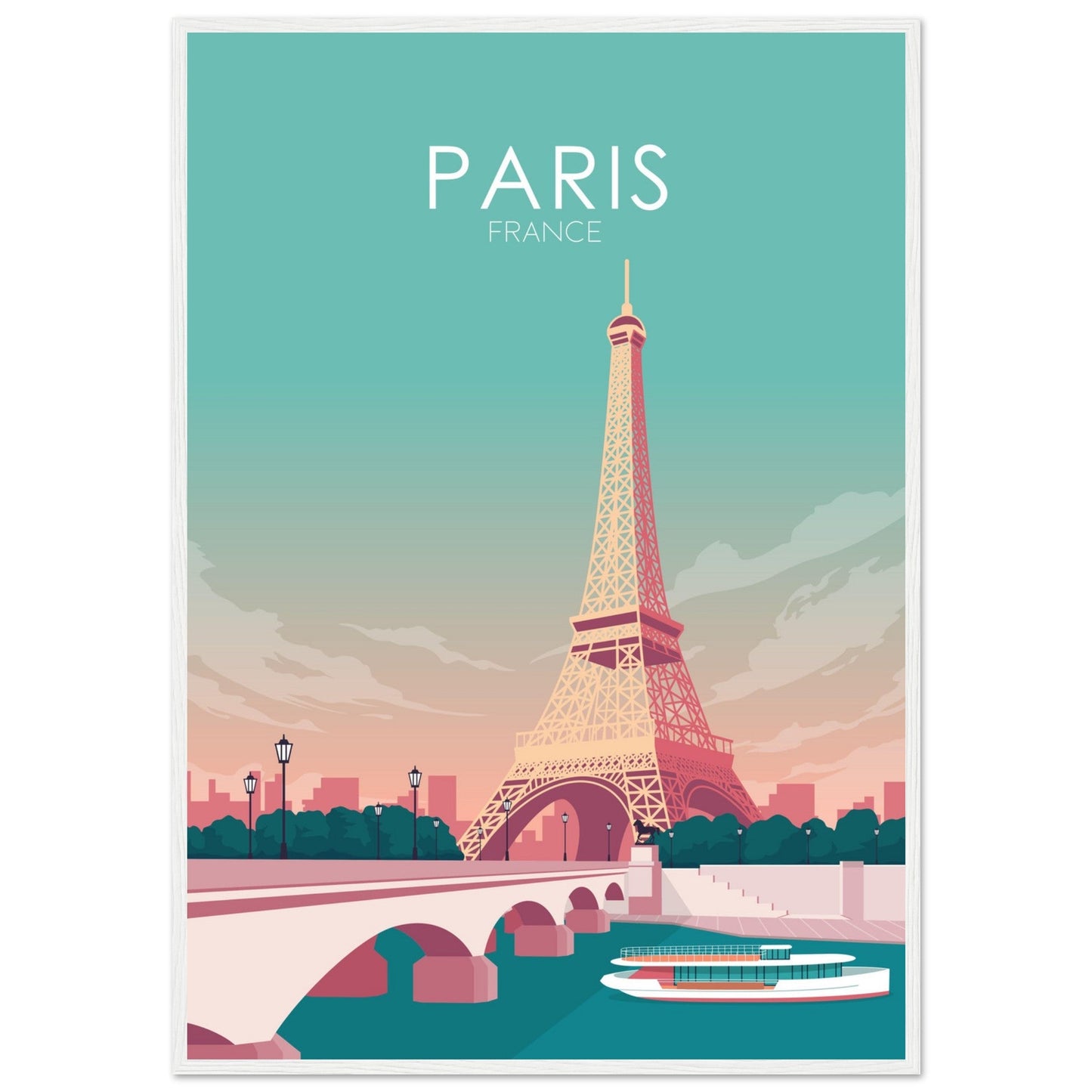 Paris Poster | Paris Wall Art | Paris Pastel Print