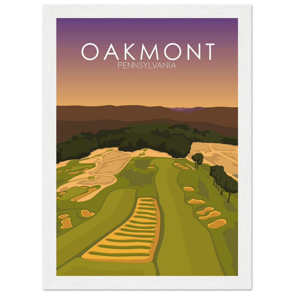 Oakmont Country Club Golf Course Sunset Print