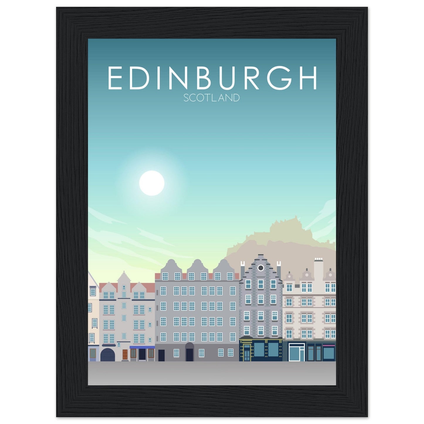 Edinburgh Poster | Edinburgh Wall Art | Edinburgh Daytime Print