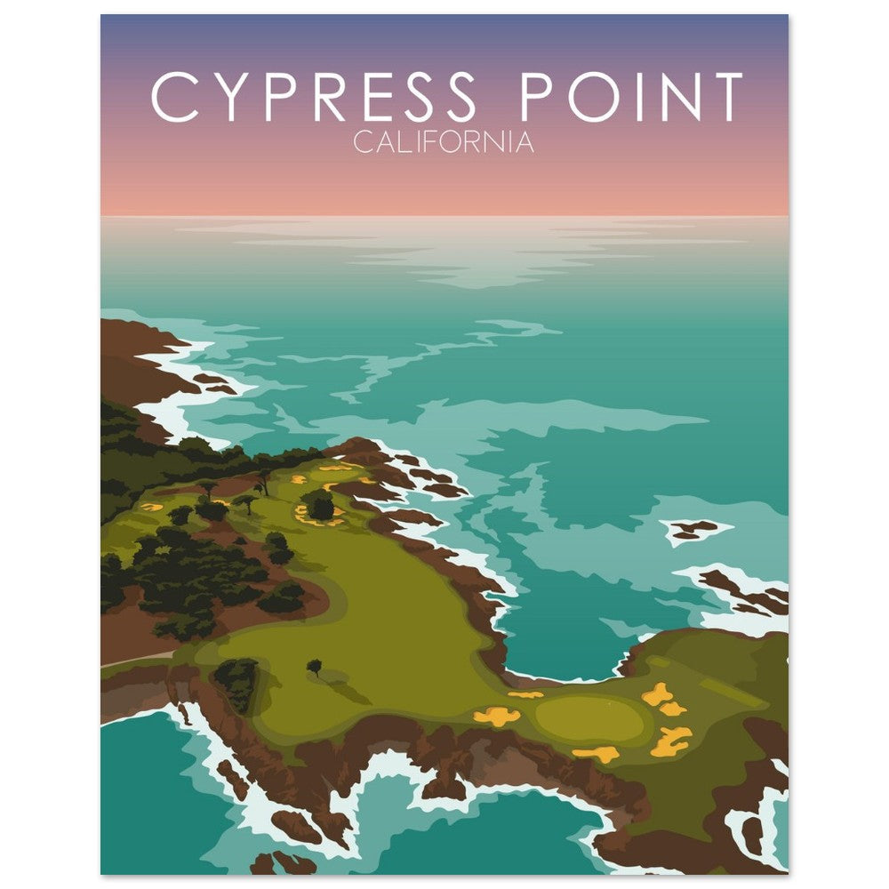 Cypress Point Golf Course Sunset Print
