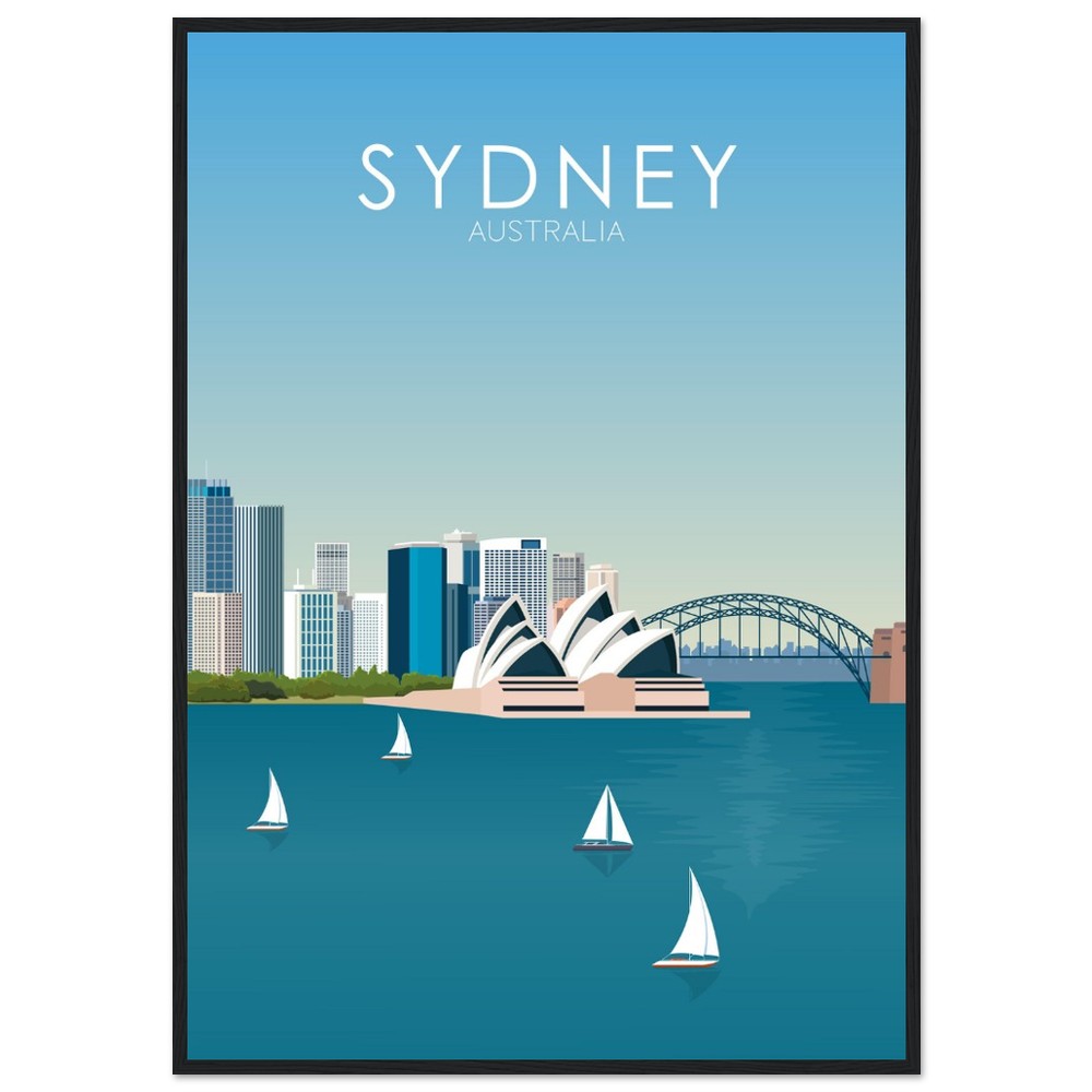 Sydney Poster | Sydney Wall Art | Sydney Daytime Print