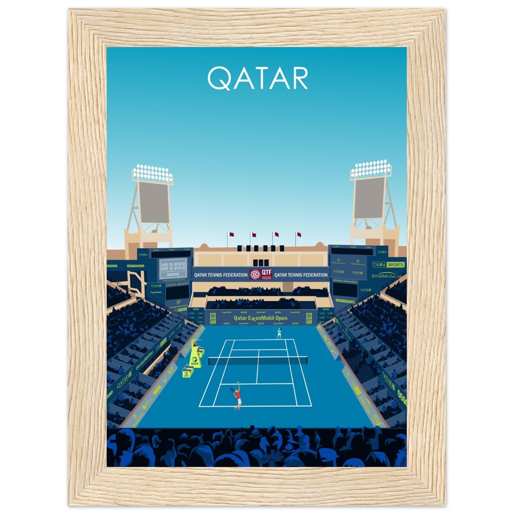 Qatar Open Tennis Poster