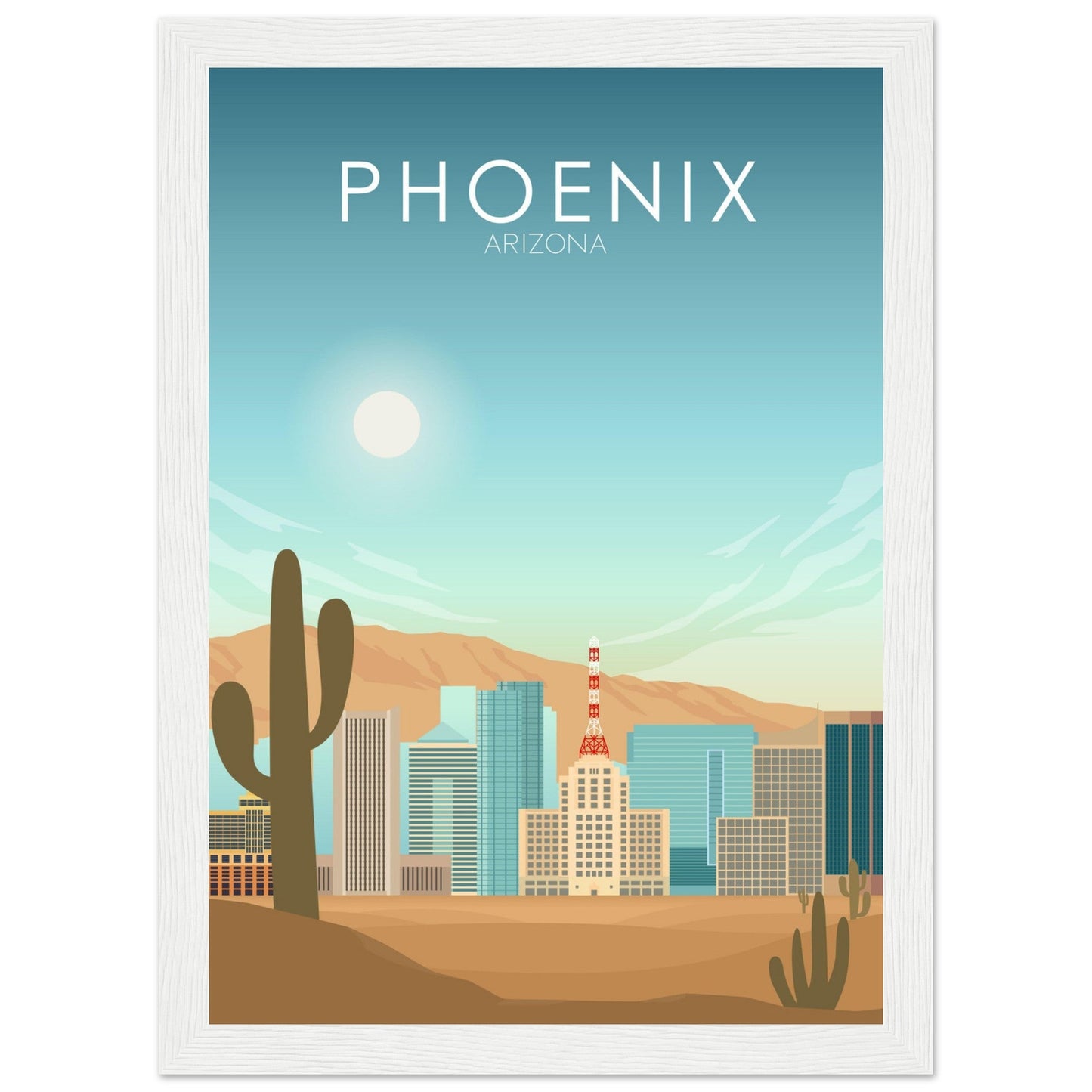 Phoenix Poster | Phoenix Wall Art | Phoenix Daytime Print