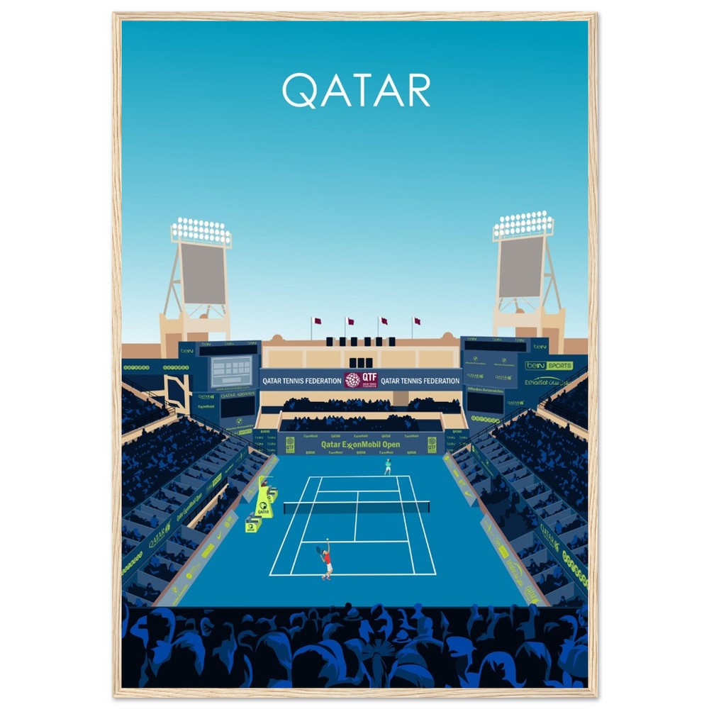 Qatar Open Tennis Poster