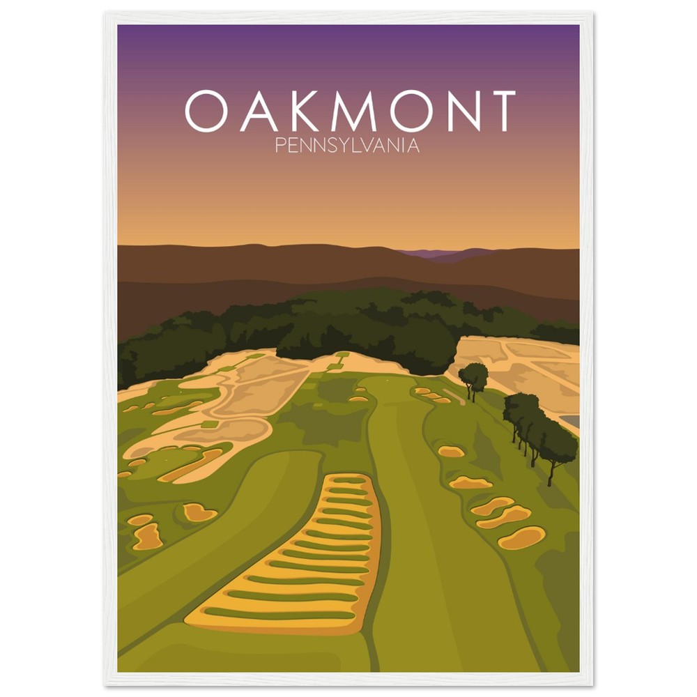 Oakmont Country Club Golf Course Sunset Print