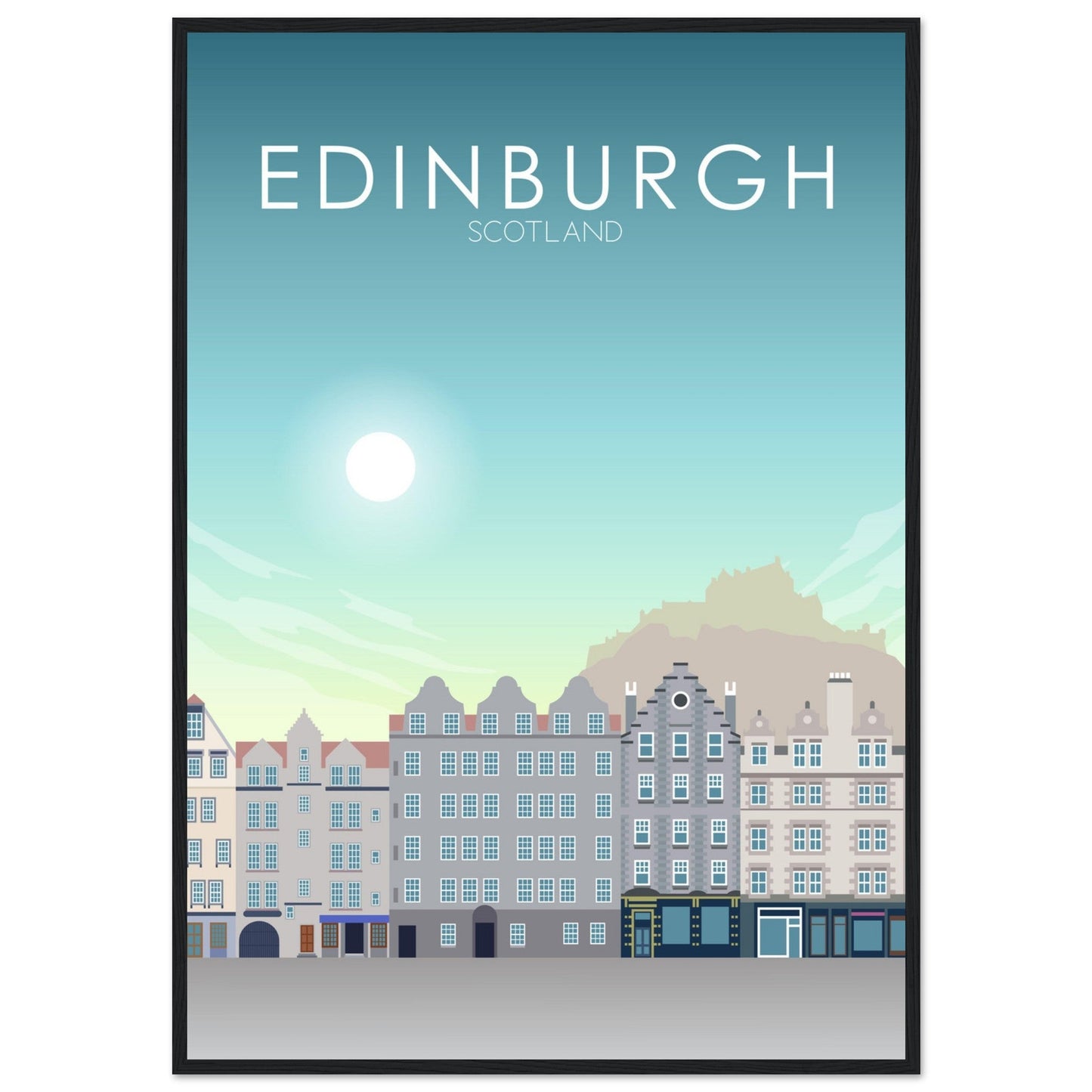 Edinburgh Poster | Edinburgh Wall Art | Edinburgh Daytime Print