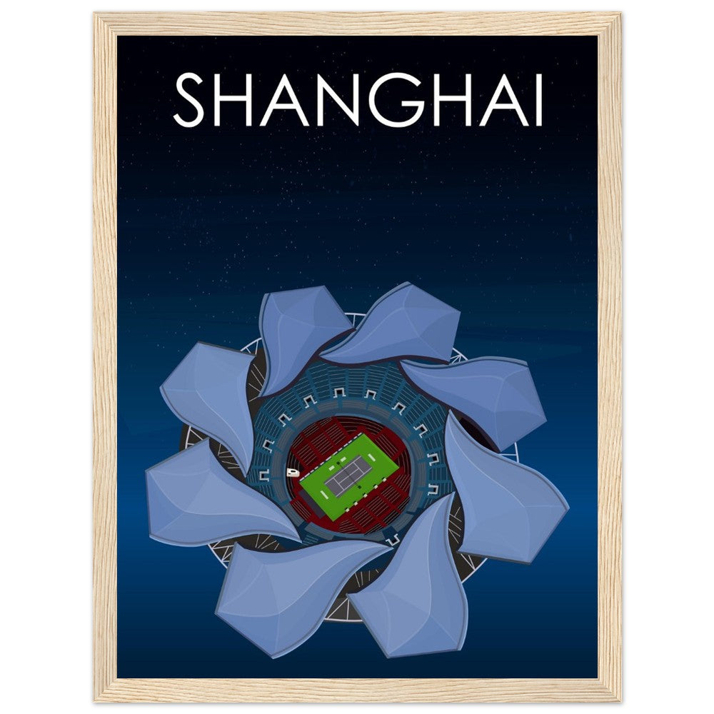 Shanghai ATP Masters Tennis Stadium Poster