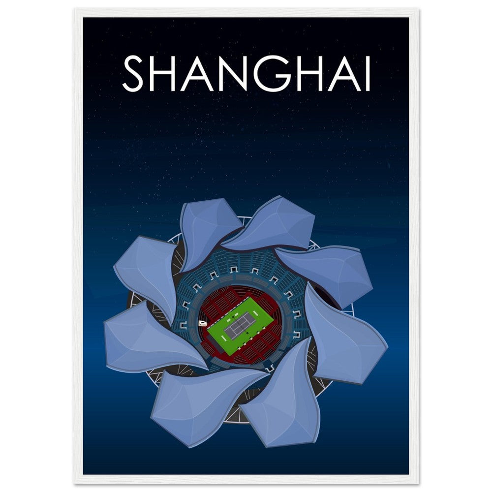 Shanghai ATP Masters Tennis Stadium Poster