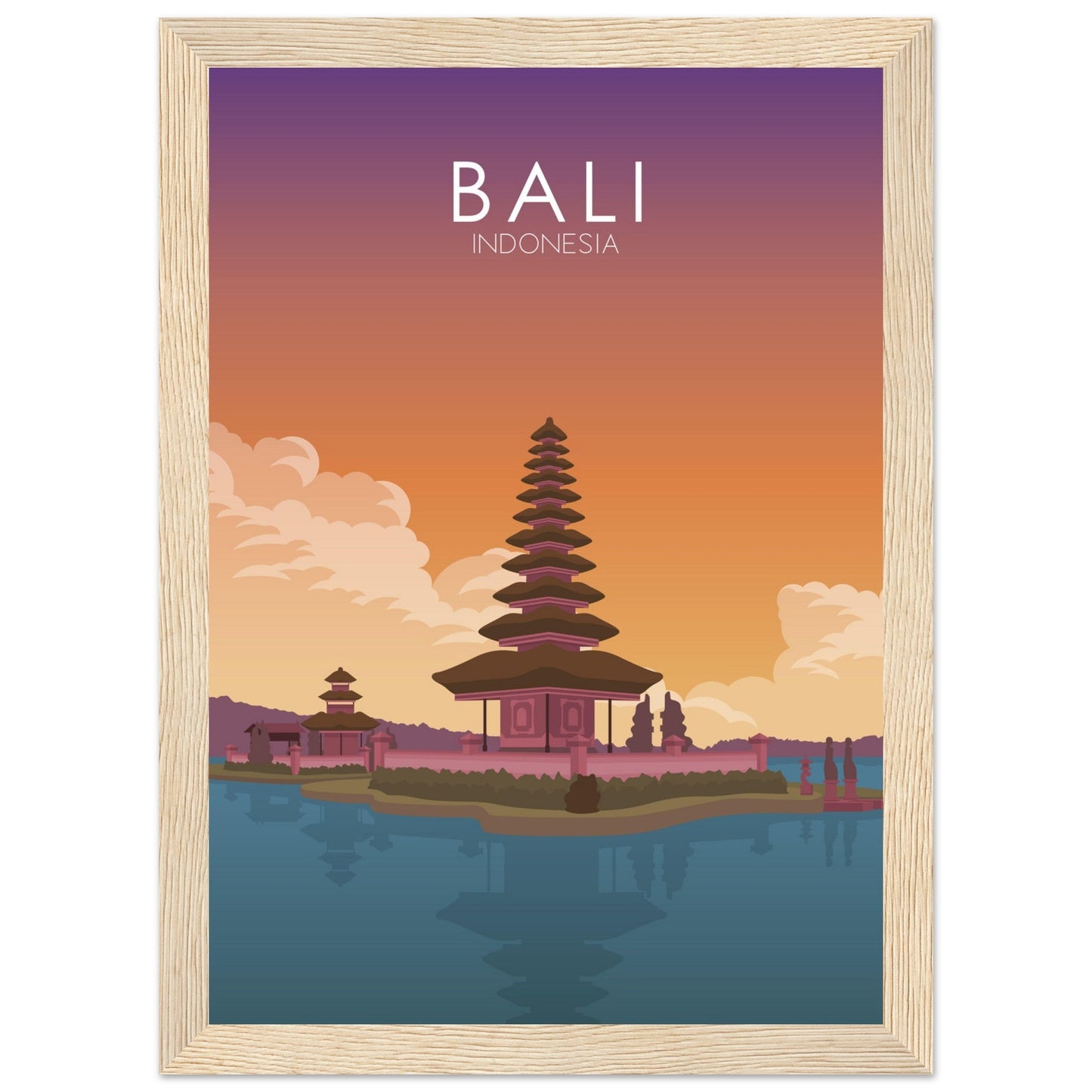 Bali Poster | Bali Wall Art | Bali Sunset Print