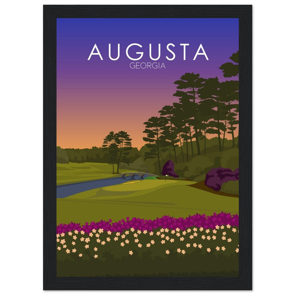 Augusta National Golf Course Sunset Print | Augusta National Poster