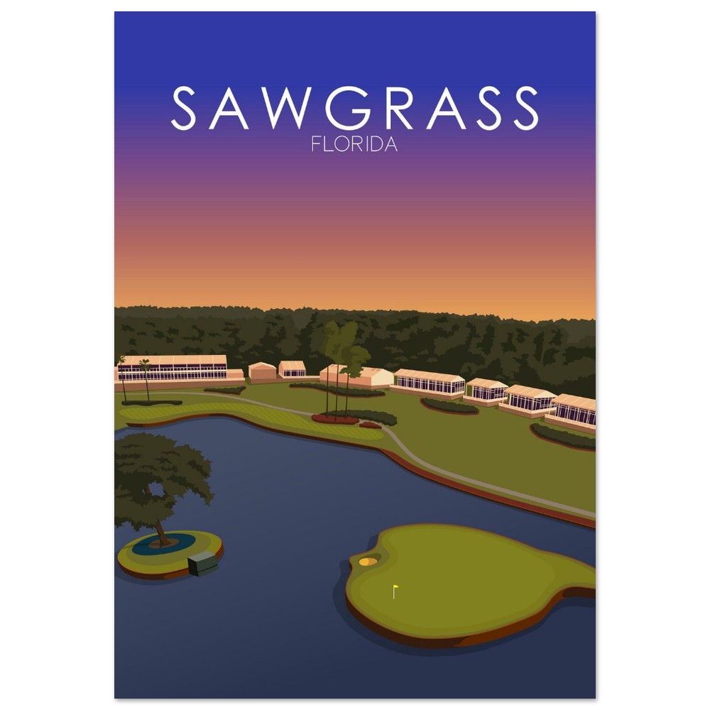 TPC Sawgrass Golf Course Sunset Print