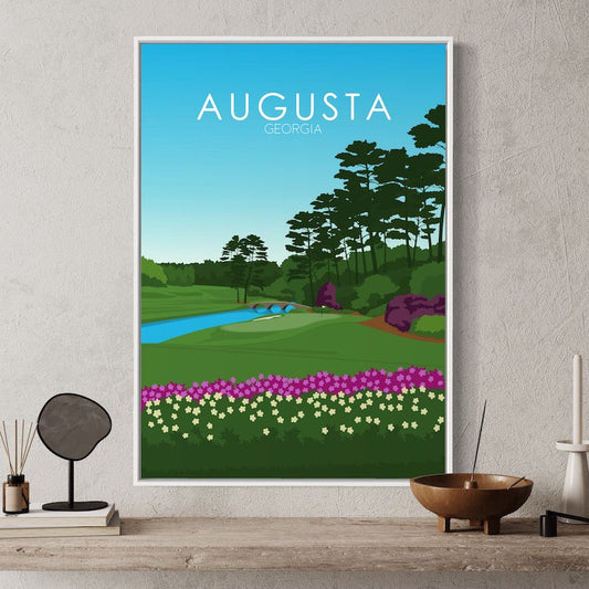 Augusta National Golf Course Print | Augusta National Poster | Golf Course Prints