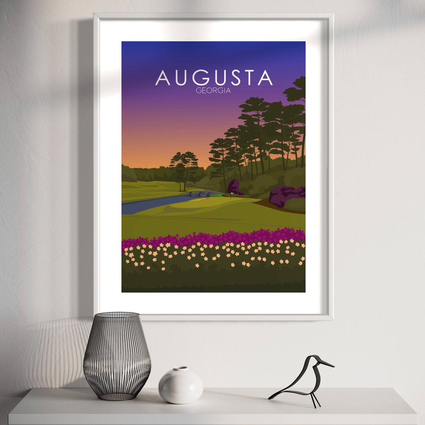 Augusta National Golf Course Sunset Print | Augusta National Poster