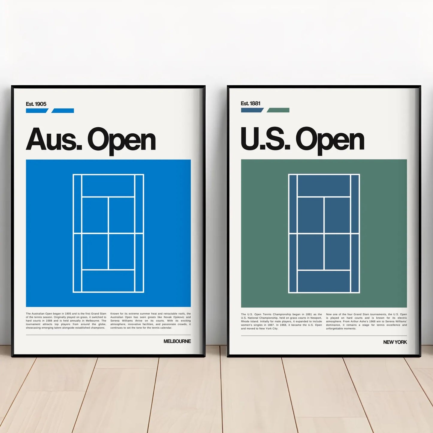 US Open  Poster | Tennis Gift | Gift for Tennis Player