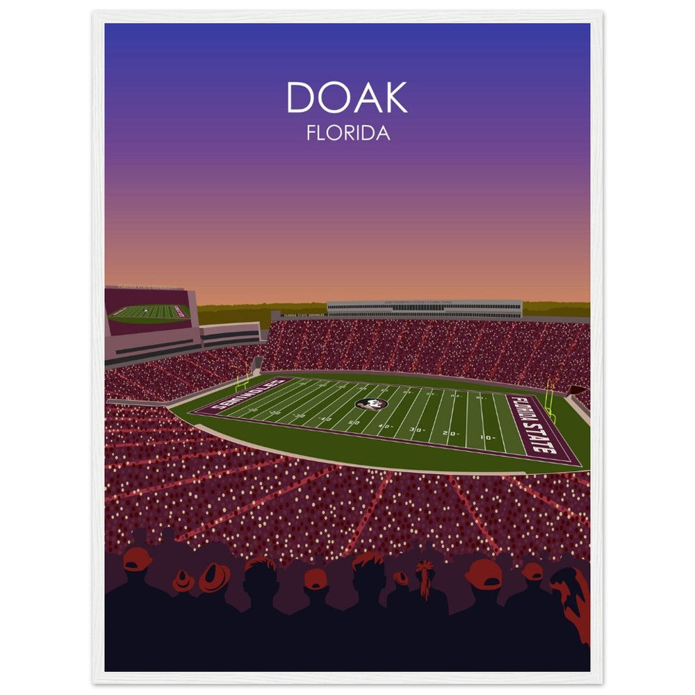 Doak Campbell Stadium Poster | Florida State University Football Stadium Print