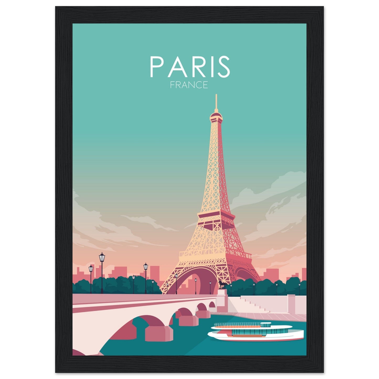 Paris Poster | Paris Wall Art | Paris Pastel Print