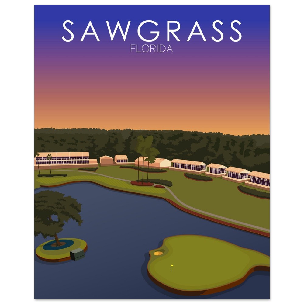 TPC Sawgrass Golf Course Sunset Print